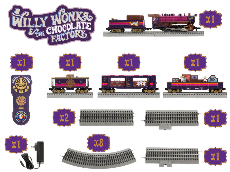 Load image into Gallery viewer, Lionel O Willy Wonka & The Chocolate Factory LionChief Bluetooth 5.0 Set - 2323070