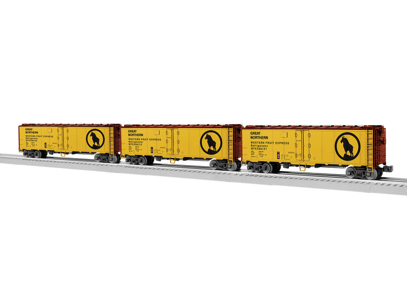Load image into Gallery viewer, Lionel O Scale Great Northern Vision Reefer 3 Car Set - 2326320