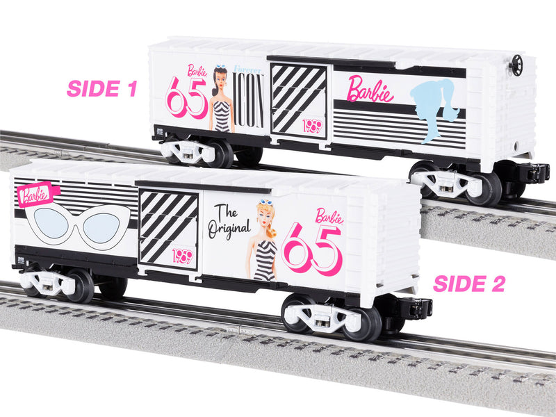 Load image into Gallery viewer, Lionel O Scale Barbie 65th Anniversary 1959 Boxcar - 2428420
