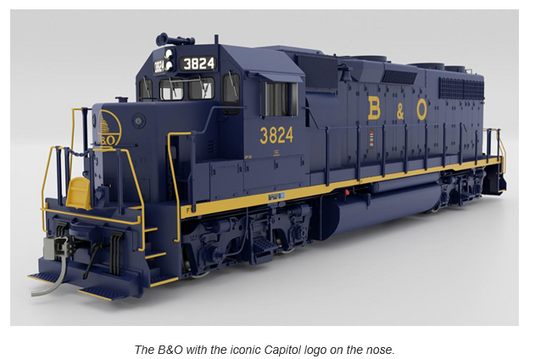 Rapido 38508 HO EMD GP38 Low Nose - Sound and DCC -- Baltimore & Ohio
