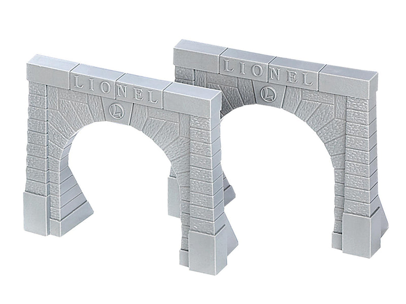Load image into Gallery viewer, Lionel O Scale Tunnel Portals With Raised Lionel Lettering - 12896