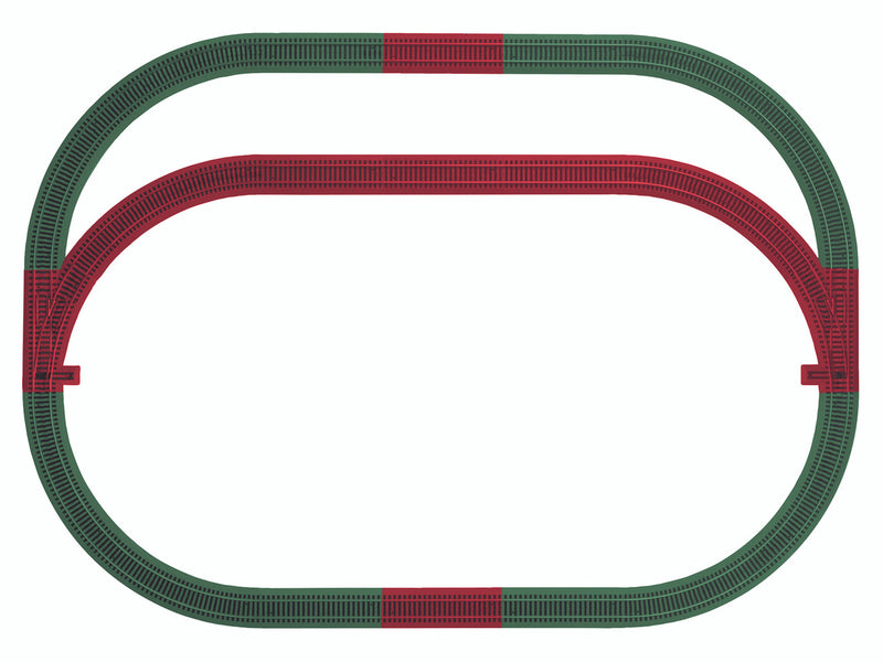 Load image into Gallery viewer, Lionel S Scale AF FasTrack Outer Passing Loop Add-On Track Pack - 49990