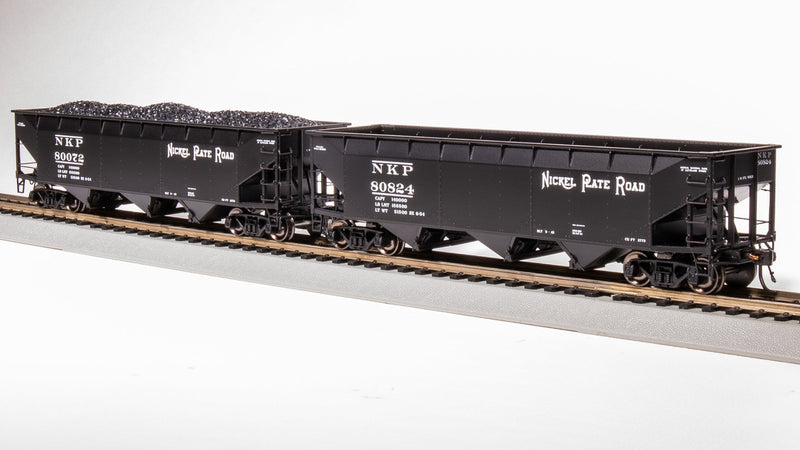 Load image into Gallery viewer, Broadway Limited HO Scale NKP AAR 70-Ton Triple Hopper (Pack of 4) - 7375