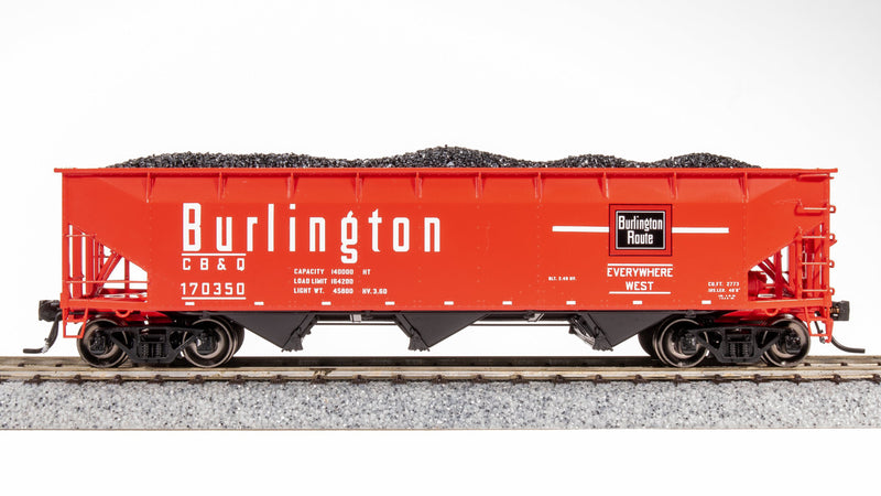 Load image into Gallery viewer, Broadway Limited HO Scale CBQ AAR 70-Ton Triple Hopper #170350 - 7380