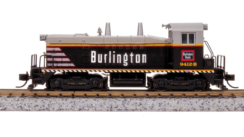 Load image into Gallery viewer, Broadway Limited N Scale Burlington EMD NW2 Diesel Locomotive #9412B - 7487