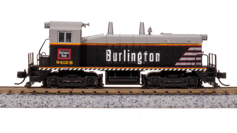 Load image into Gallery viewer, Broadway Limited N Scale Burlington EMD NW2 Diesel Locomotive #9412B - 7487
