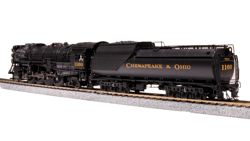 Load image into Gallery viewer, Broadway Limited HO Chesapeake & Ohio #1202 K-2 2-8-2 Mikado w/16-VC Tender - Sound and DCC - Paragon4 (Brass Hybrid)