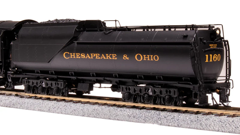 Load image into Gallery viewer, Broadway Limited HO Chesapeake & Ohio #1202 K-2 2-8-2 Mikado w/16-VC Tender - Sound and DCC - Paragon4 (Brass Hybrid)