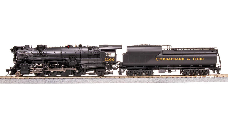 Load image into Gallery viewer, Broadway Limited HO Chesapeake & Ohio #1202 K-2 2-8-2 Mikado w/16-VC Tender - Sound and DCC - Paragon4 (Brass Hybrid)