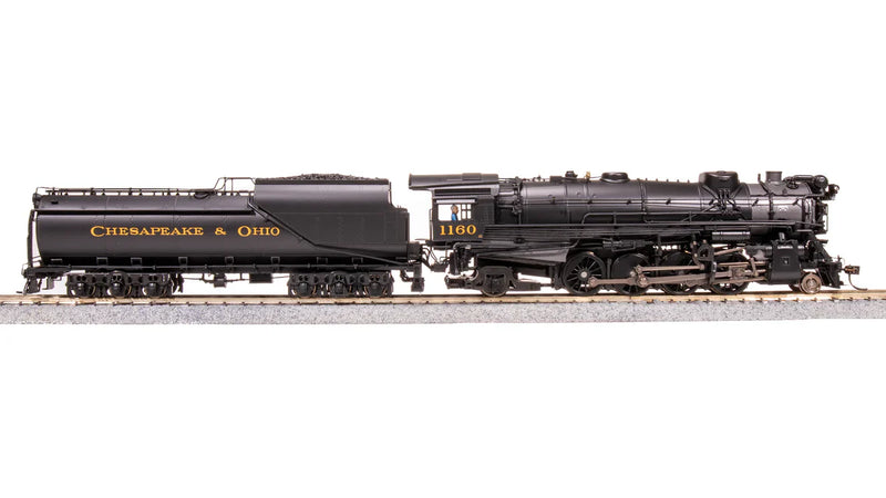 Load image into Gallery viewer, Broadway Limited HO Chesapeake & Ohio #1202 K-2 2-8-2 Mikado w/16-VC Tender - Sound and DCC - Paragon4 (Brass Hybrid)