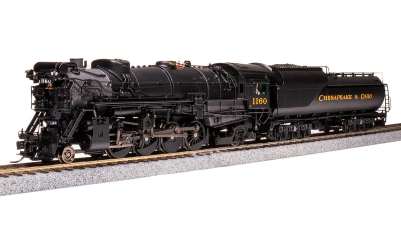 Load image into Gallery viewer, Broadway Limited HO Chesapeake & Ohio #1202 K-2 2-8-2 Mikado w/16-VC Tender - Sound and DCC - Paragon4 (Brass Hybrid)