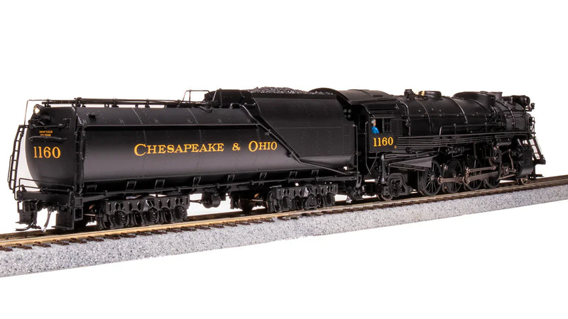 Load image into Gallery viewer, Broadway Limited HO Chesapeake & Ohio #1202 K-2 2-8-2 Mikado w/16-VC Tender - Sound and DCC - Paragon4 (Brass Hybrid)