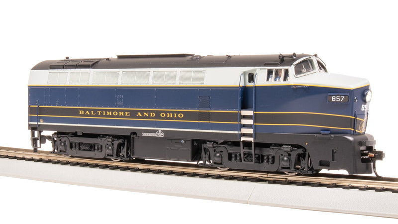 Load image into Gallery viewer, Broadway Limited HO Baltimore & Ohio RF-16 Sharknose Diesel 857 (DCC/Sound) - 7695