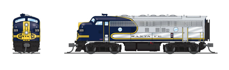 Load image into Gallery viewer, Broadway Limited 9072 N Scale ATSF EMD F7A #335 (DC) Stealth - Imports