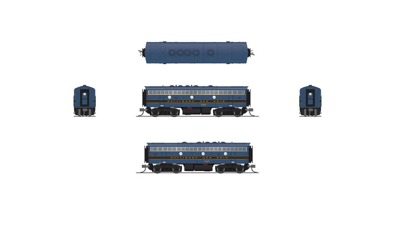 Load image into Gallery viewer, Broadway Limited 9075 N Scale Baltimore & Ohio EMD F7B 5456 DC Stealth - Imports