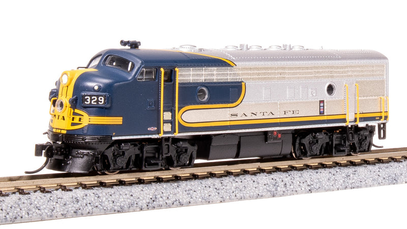Load image into Gallery viewer, Broadway Limited N Scale ATSF EMD F7A Bluebonnet Diesel Locomotive #335 - 7764