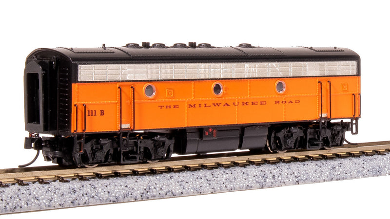 Load image into Gallery viewer, Broadway Limited N Scale MILW EMD F7B Orange & Black Diesel Locomotive 114B - 7773