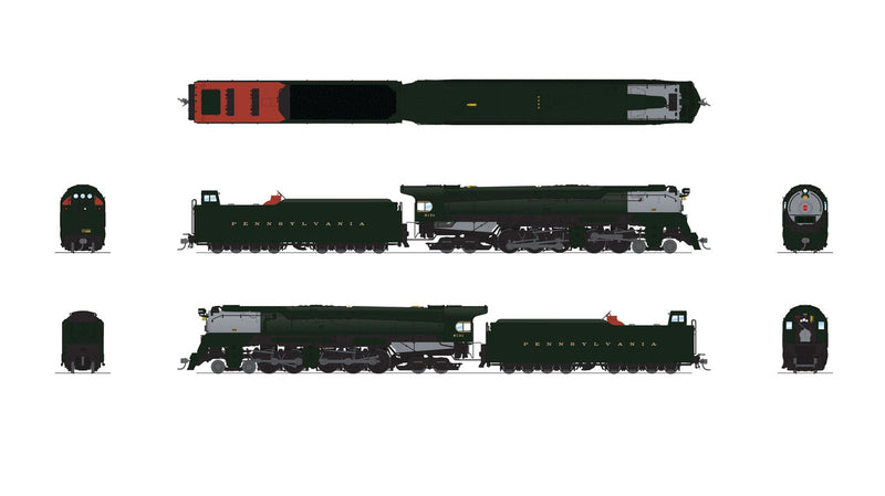 Load image into Gallery viewer, Broadway Limited HO Scale Pennsylvania Q2 Duplex, 4-4-6-4 6131 (DCC/Sound) - 7800