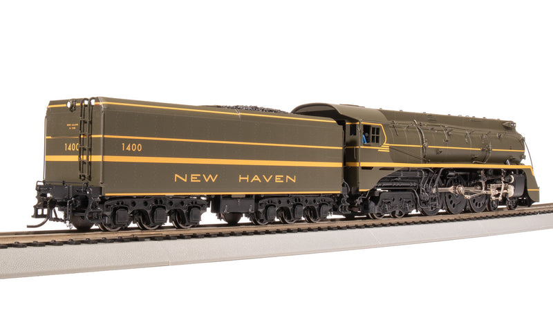 Load image into Gallery viewer, Broadway 7876 Scale New Haven I-5 Green Fantasy Scheme Steam Locomotive #1400 - HO