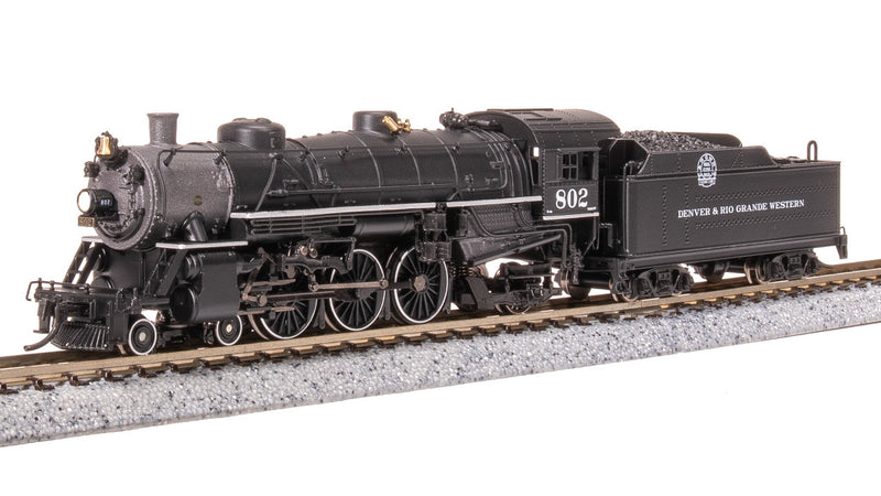 Load image into Gallery viewer, Broadway Limited N Scale DRGW Light Pacific 4-6-2 Steam #802 - 8003