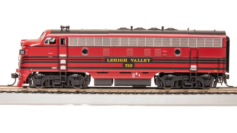 Load image into Gallery viewer, Broadway Limited HO Lehigh Valley EMD F3A Cornell Red w/ Black Stirpes #512 - 8172
