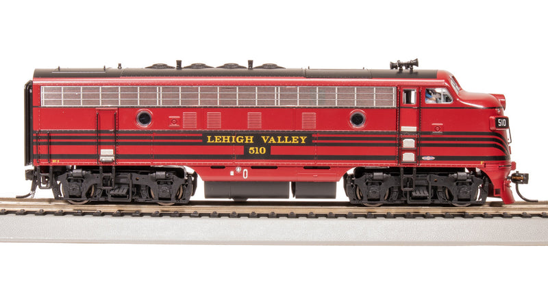 Load image into Gallery viewer, Broadway Limited HO Lehigh Valley EMD F3A Cornell Red w/ Black Stirpes #512 - 8172