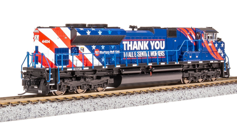 Load image into Gallery viewer, Broadway Limited N MRL 4404 Essential Workers Tribute SD70ACe Pargon 4 DCC/Sound