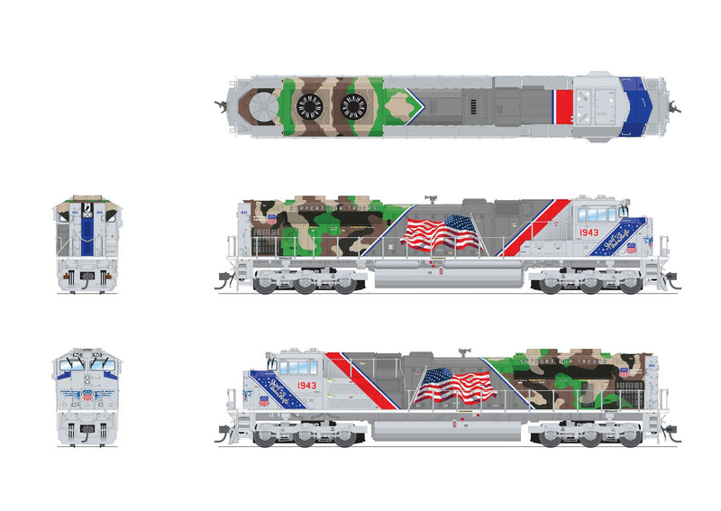 Load image into Gallery viewer, Broadway Limited HO Scale Union Pacific EMD SD70ACe 1943 (DCC/Sound) - 8683