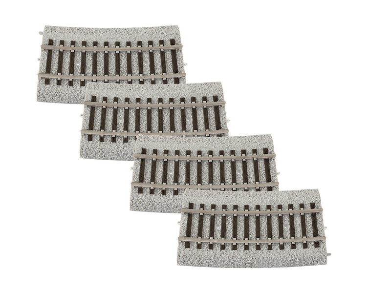 Load image into Gallery viewer, Lionel HO Scale 20" Radius 1/3 curve MagneLock Track (4) - 8768074