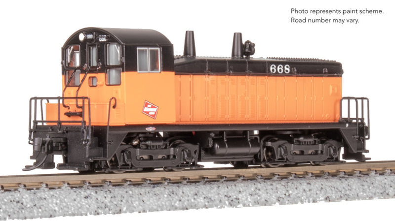 Load image into Gallery viewer, Broadway Limited 9326 N Scale Milwaukee Road EMD NW2 Switcher 668 (Analog DC) -