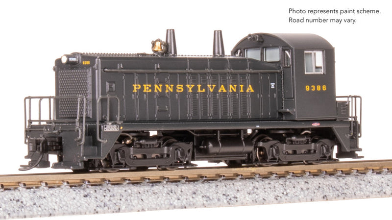 Load image into Gallery viewer, Broadway Limited N Scale Pennsylvania Railroad EMD SW7 9386 (Analog DC) - 9386