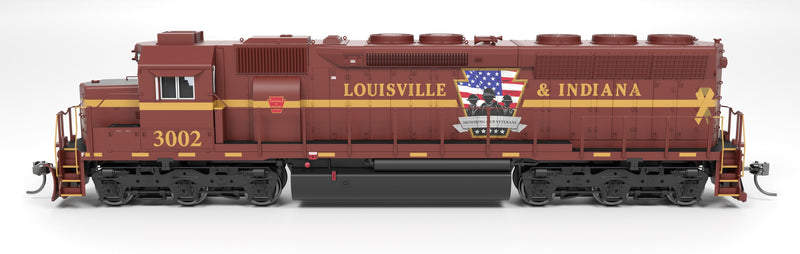 Load image into Gallery viewer, Broadway Limited HO 9811 SD45 Louisville & Indiana 3002 "Honoring Our Veterans" No-Sound / DCC-Ready HO