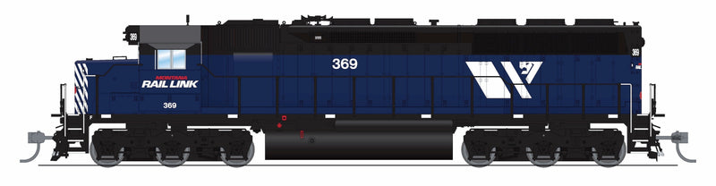 Load image into Gallery viewer, Broadway Limited HO SD45 Montana Rail Link 368 Blue w/ "W" logo (2000-2015) No-Sound / DCC-Ready HO