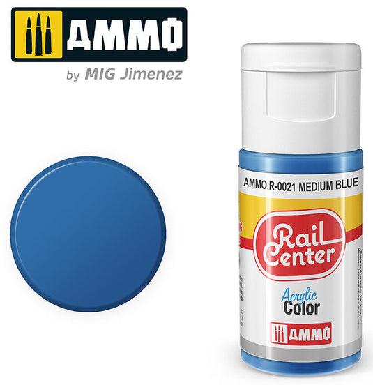 Ammo Mig Rail Center Medium Blue (15ml)