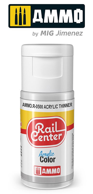 Ammo Mig Rail Center Rail Center Acrylic Thinner 15ml Bottle