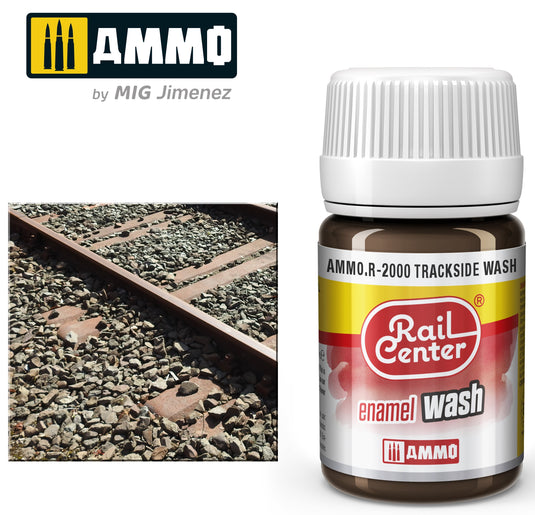 Ammo Mig Rail Center Trackside Wash (35ml)