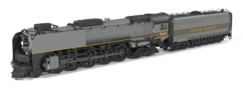 Load image into Gallery viewer, Broadway Limited HO Scale Union Pacific FEF-3 4-8-4 #8444 Greyhound 1987-1989 Paragon4 DCC/Sound & Smoke – BLI10204