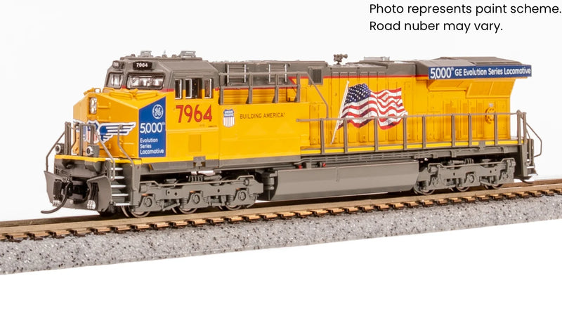 Load image into Gallery viewer, Broadway Limited N Scale Union Pacific GE ES44AC UP #7964 5,000th GEVO DC/Stealth - DCC Ready – BLI9897