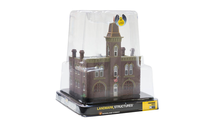 Load image into Gallery viewer, Woodland Scenics N Scale Built and Ready Firehouse