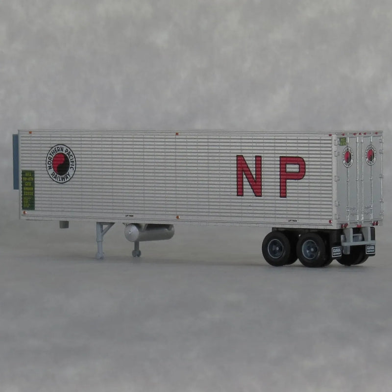 Load image into Gallery viewer, Trainworx N Scale Northern Pacific 40' Corrugated Reefer Trailer NP #50482 - TWX40233-11