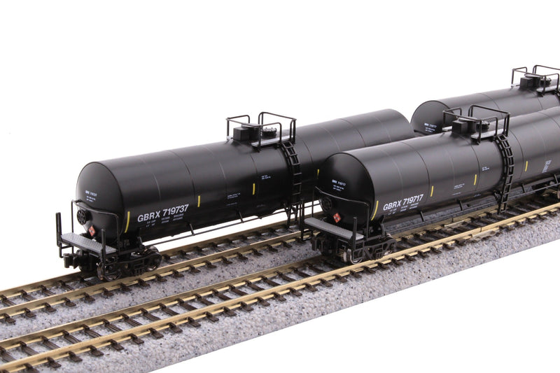 Load image into Gallery viewer, Kato N Scale Greenbrier 30,500 Gallon DOT-117 Tank Car 8-Car Set B GBRX - KAT1064802 | Fusion Scale Hobbies