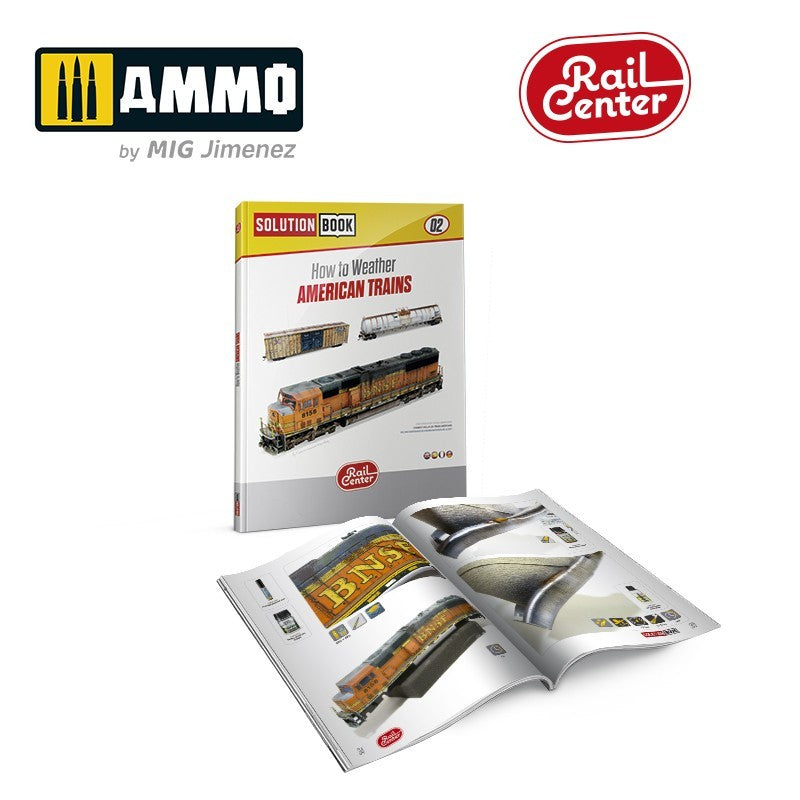 Load image into Gallery viewer, AMMO MIG RAIL CENTER SOLUTION BOX MINI #02 – AMERICAN TRAINS. All Weathering Products