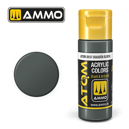 Ammo Mig Atom Color Acrylic Graugrün RLM74