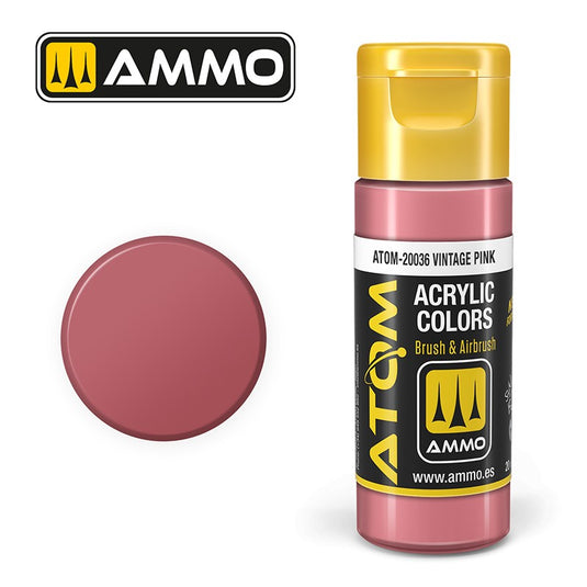 Ammo Mig Atom Color Acrylic Vintage Pink