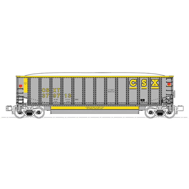 Load image into Gallery viewer, Kato N Scale CSX Bethgon Coal Hoppers 8 Pack
