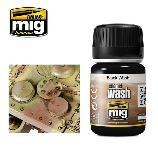 Ammo Mig Jimenez Enamel Wash Black Wash AMIG1011