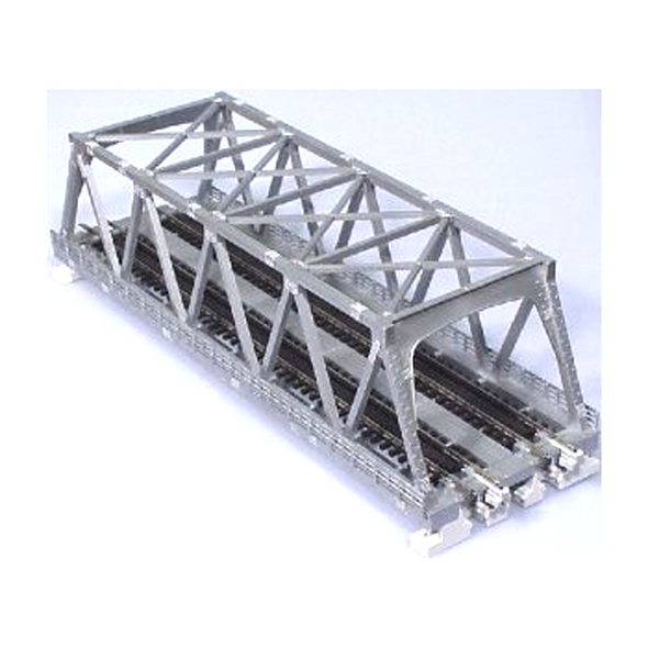Load image into Gallery viewer, Kato N Scale Double Truss Bridge Silver 20-437