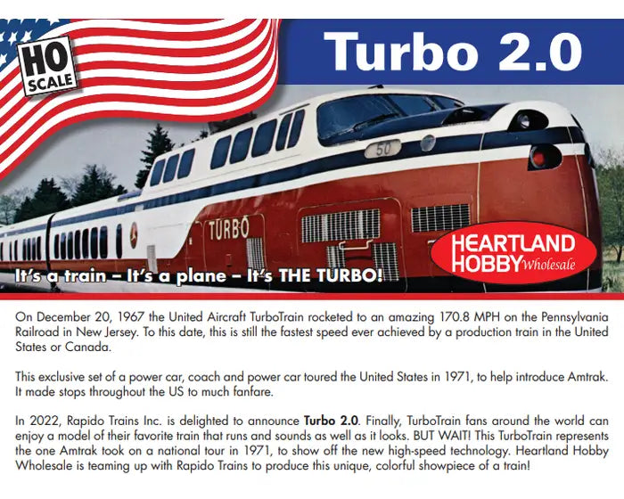 Load image into Gallery viewer, Rapido Trains HO Scale US DOT Amtrak Scheme Turbo 2.0 Train Set