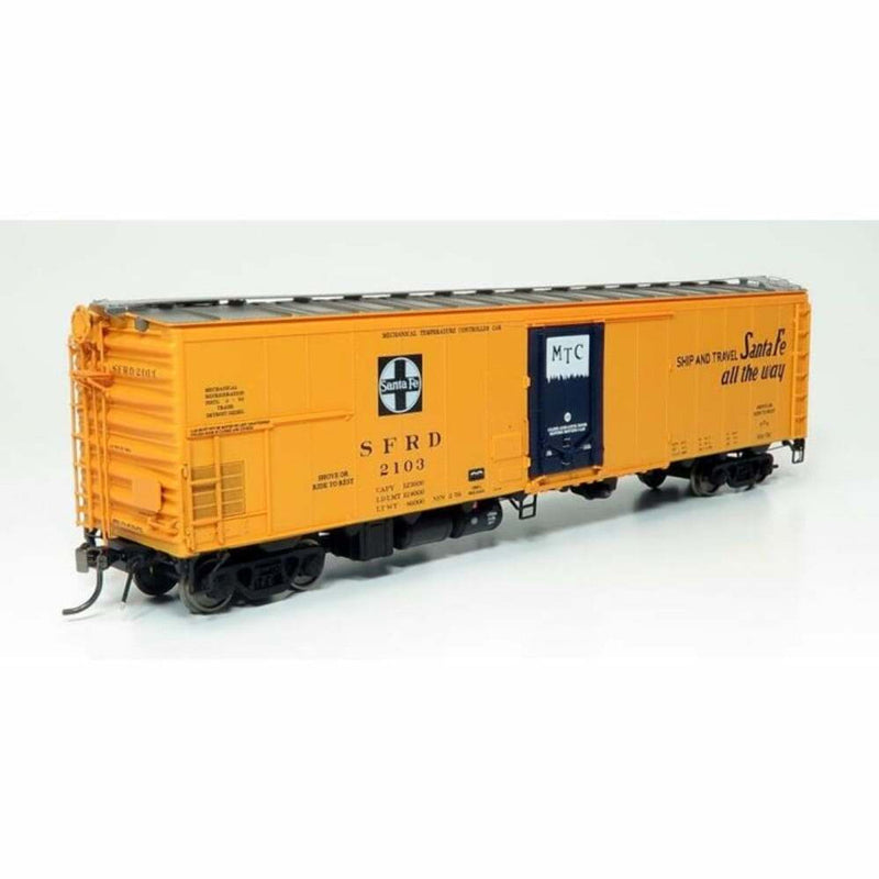 Load image into Gallery viewer, Rapido HO Scale Santa Fe RR-56 Mechanical Reefer El Capitan Slogan (4) - 156005