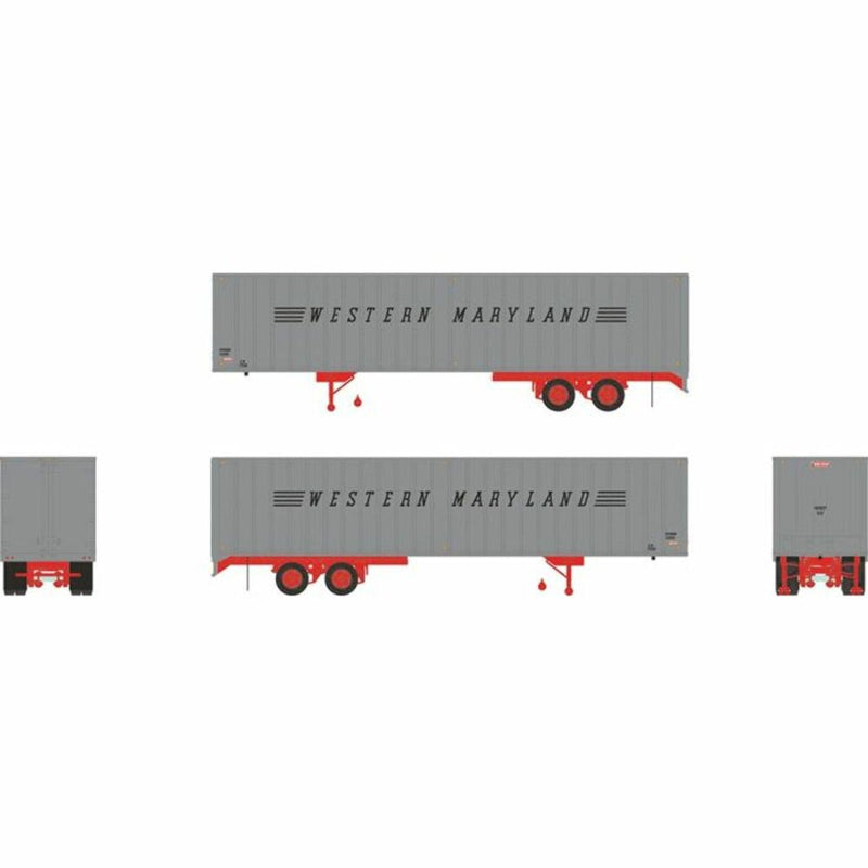 Load image into Gallery viewer, Rapido HO Western Maryland 40' Fruehauf Exterior-Post Volume Van - 403036